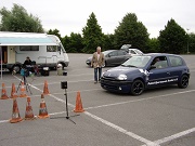 Aotoslalom vor dem Start